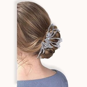 Silver Fairy Hair Claw- Strong Hold- New